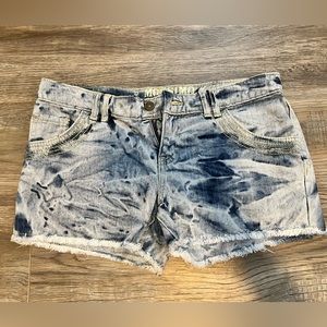 MOSSIMO JEAN SHORTS / ACID WASH / DISTRESSED / SIZE 9